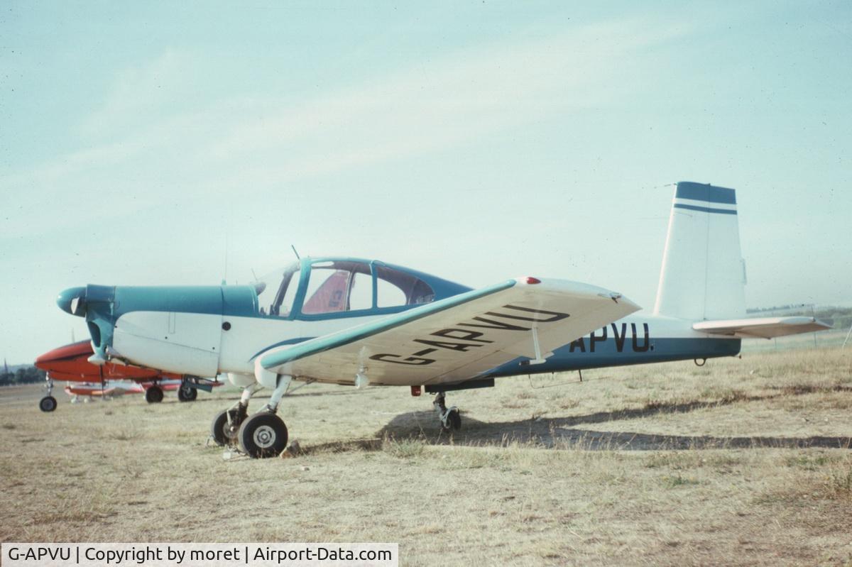 G-APVU, 1958 Orlican L-40 Meta Sokol C/N 150706, picture shot at frejus st raphael airport (now closed) in about 1974.