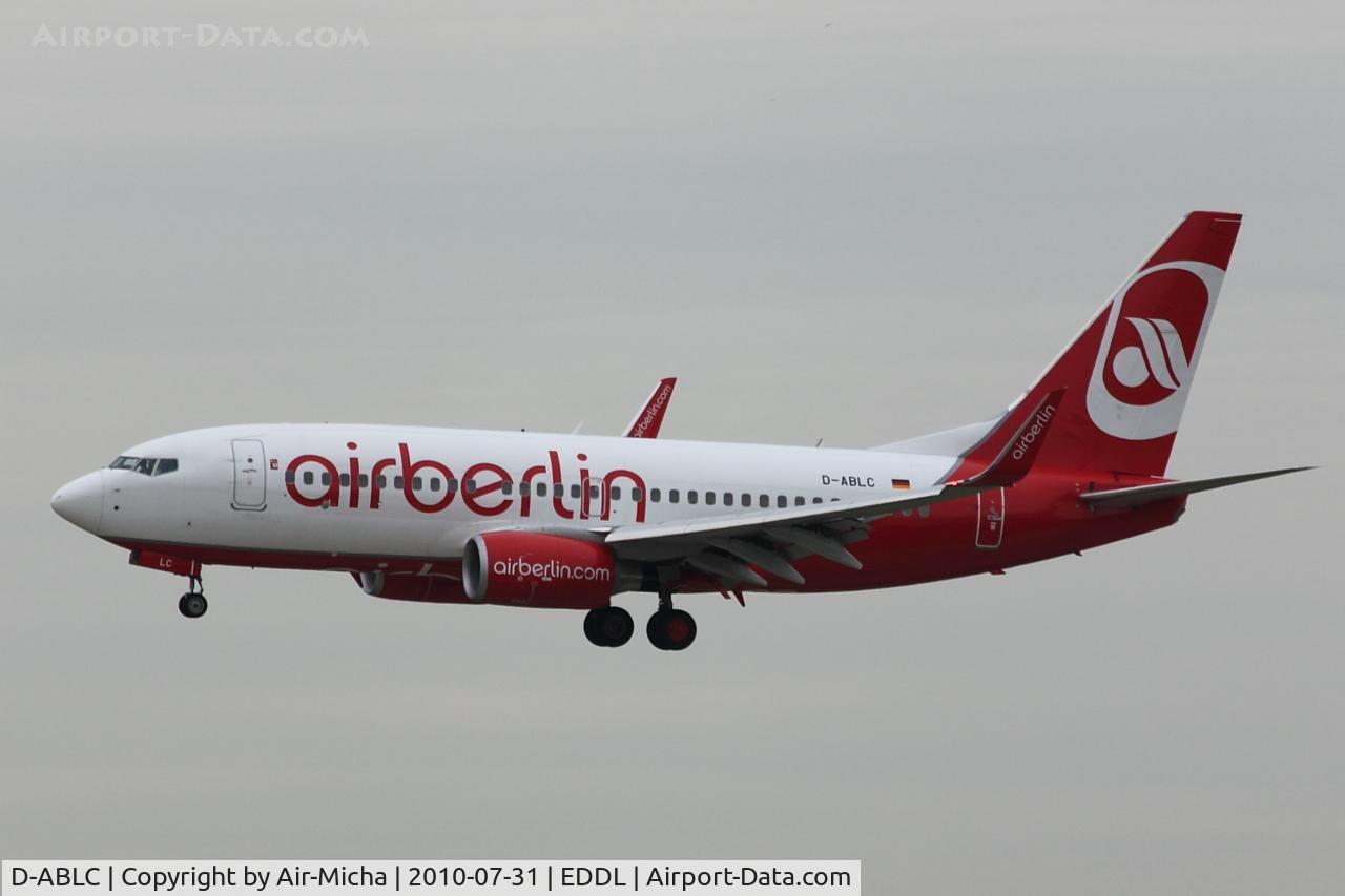 D-ABLC, 2008 Boeing 737-76J C/N 36116, Air Berlin, Boeing 737-76J (WL), CN: 36116/2730