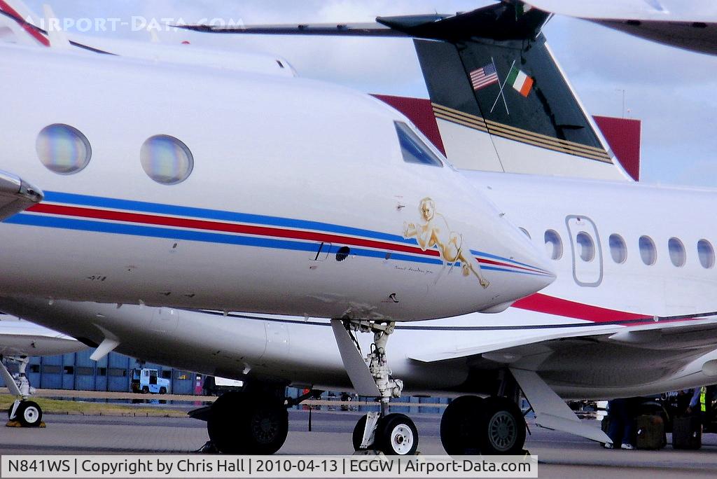 N841WS, 2007 Gulfstream Aerospace GIV-X (G450) C/N 4099, nice nose art