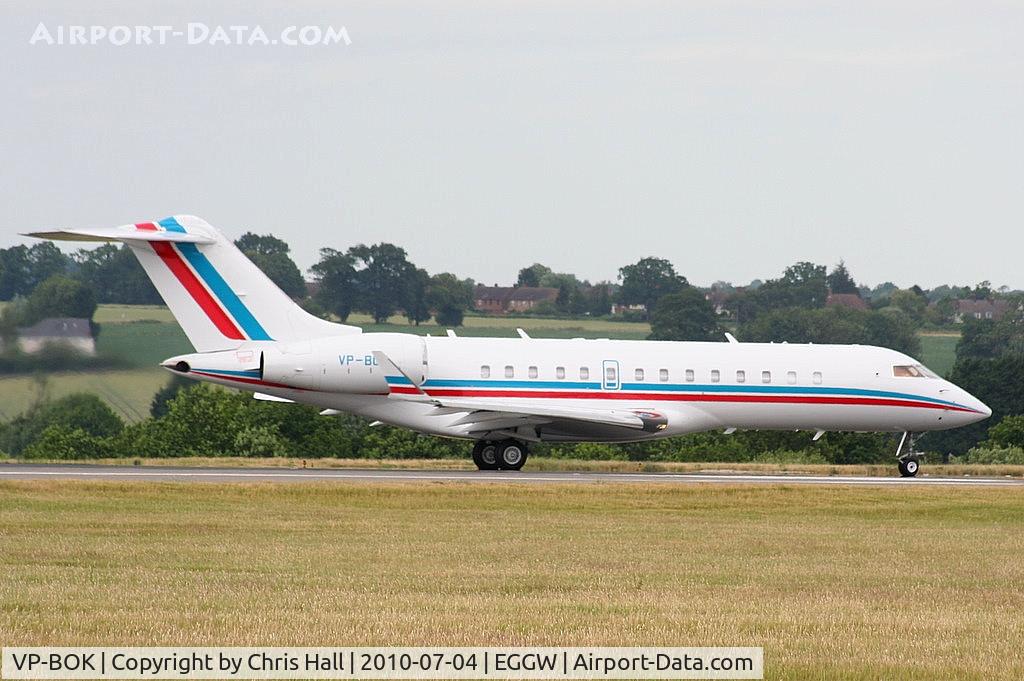VP-BOK, 2001 Bombardier BD-700-1A10 Global Express C/N 9101, Pegasus Aviation Ltd