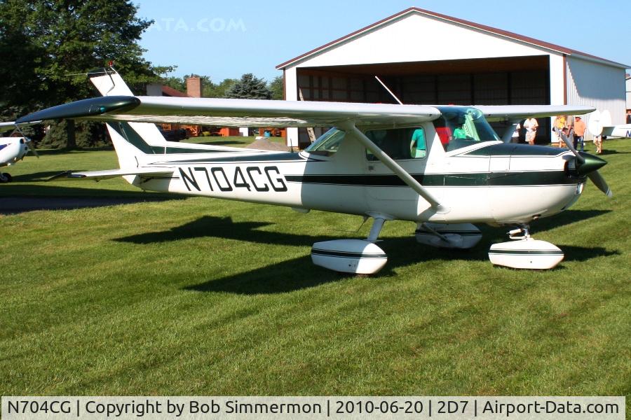 N704CG, 1976 Cessna 150M C/N 15078500, Father's Day breakfast fly-in, Beach City, Ohio.