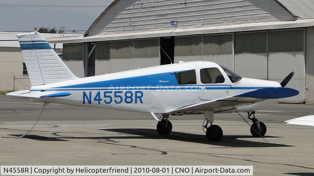 N4558R, 1965 Piper PA-28-140 C/N 28-21300, Tied down and parked at Chino