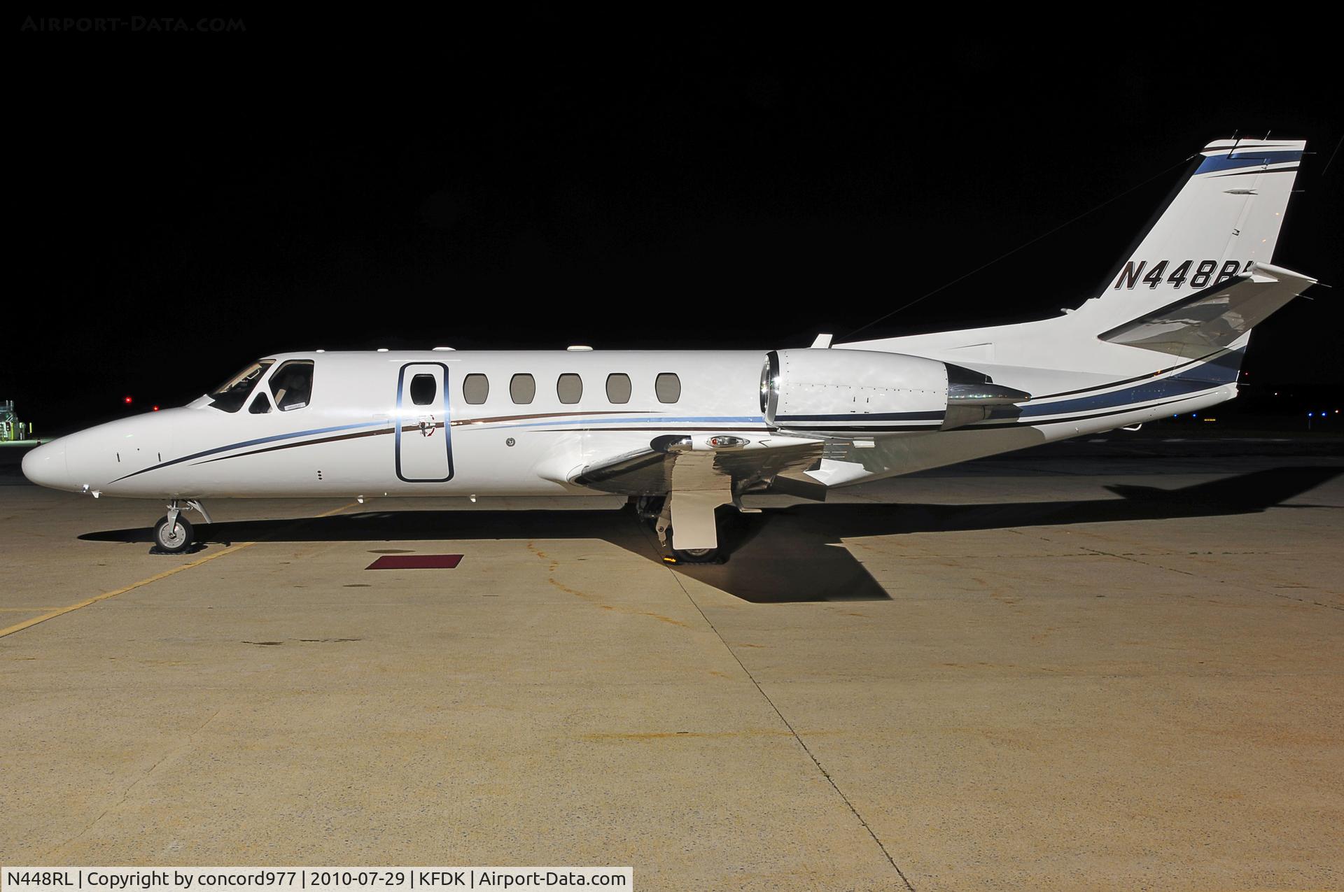 N448RL, 2001 Cessna 550 C/N 550-0990, Seen at KFDK on 7/29/2010