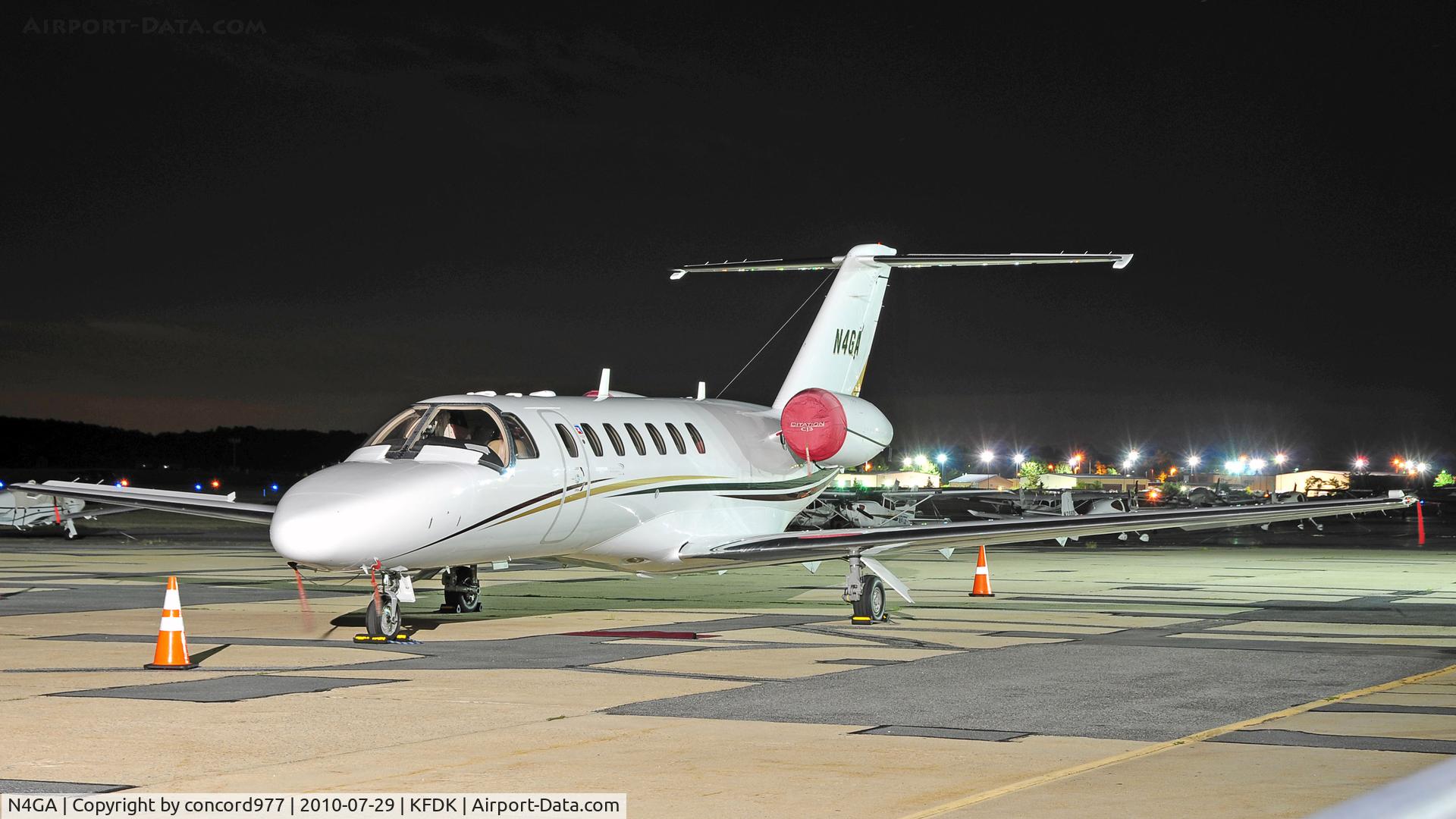 N4GA, 2005 Cessna 525B CitationJet CJ3 C/N 525B0055, Seen at KFDK on 7/29/2010