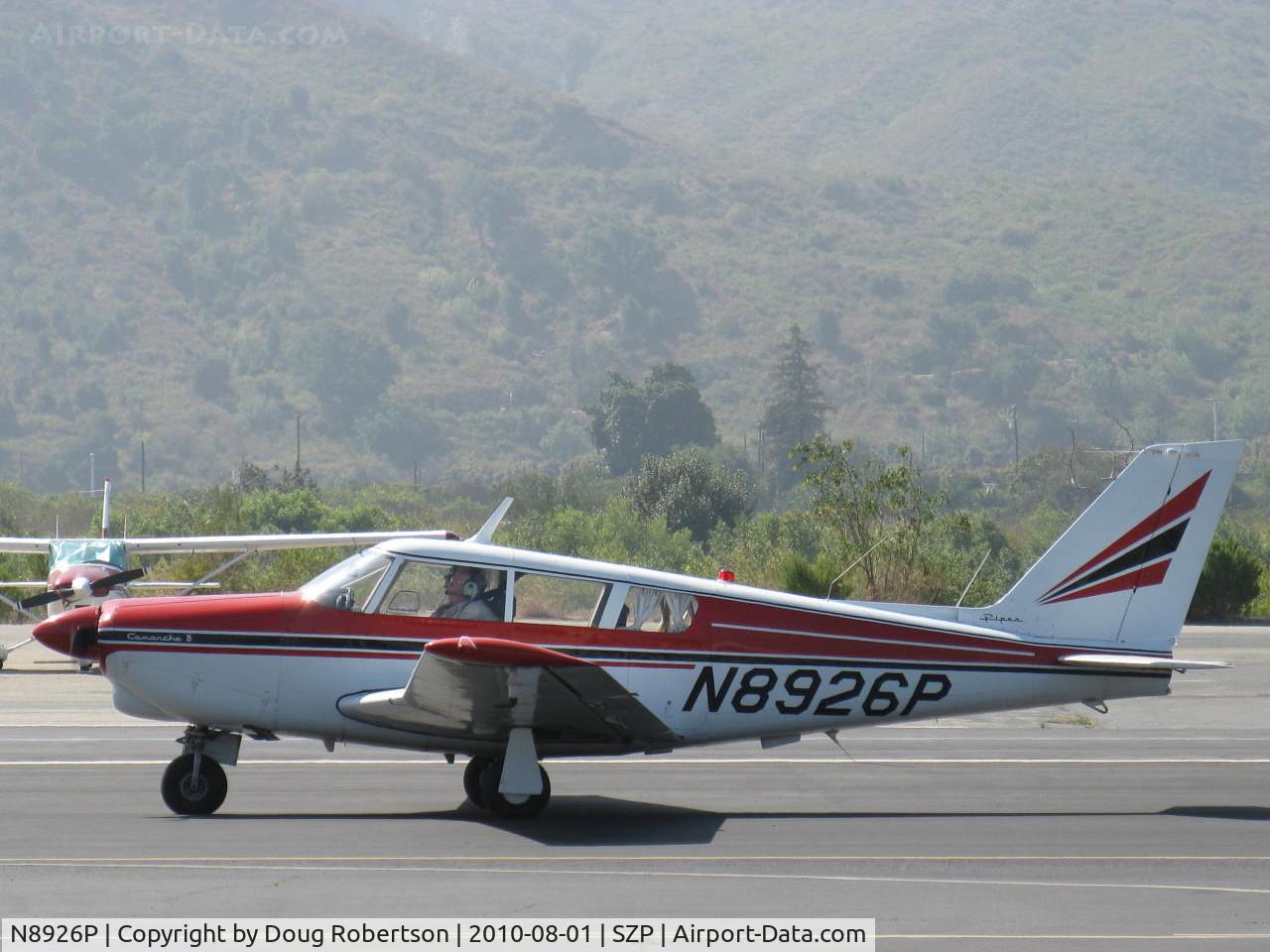 N8926P, Piper PA-24-260 Comanche C/N 24-4382, 1966 Piper PA-24-260 COMANCHE, Lycoming IO-540-D4A5 260 Hp, taxi back