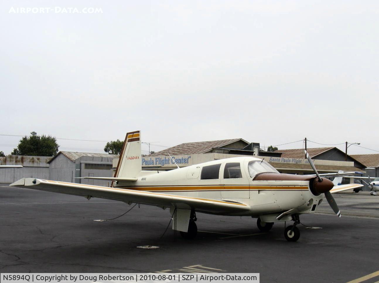 N5894Q, 1965 Mooney M20C Ranger C/N 3155, 1965 Mooney M20C, Lycoming O&VO-360 180 Hp