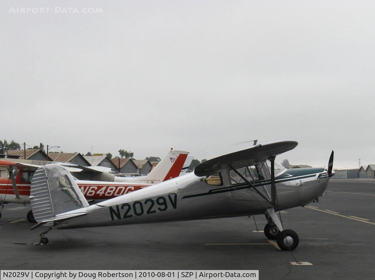 N2029V, 1947 Cessna 140 C/N 14242, 1947 Cessna 140, Continental C85 85 Hp, highly polished