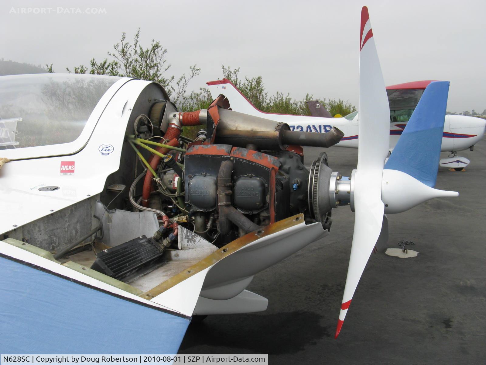 N628SC, Gyroflug SC-01B-160 Speed Canard C/N S-29, Gyroflug SC 01 B 160 SPEED CANARD, Lycoming O-320-D1A 160 Hp tri-blade pusher prop, von Deutschland, uncowled engine with oil cooler on the lower left. Experimental, Exhibition class
