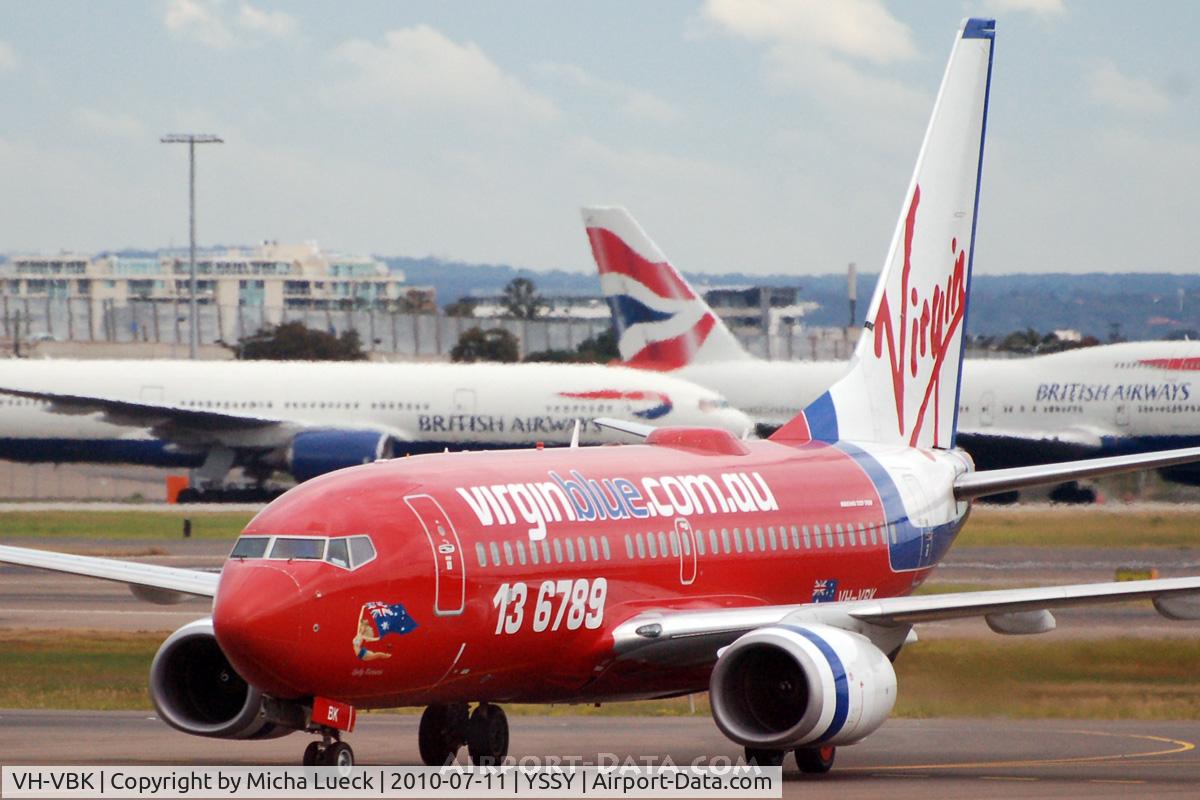 VH-VBK, 2002 Boeing 737-7Q8 C/N 30648, At Sydney