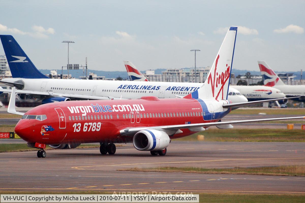 VH-VUC, 2004 Boeing 737-8FE C/N 34014, At Sydney