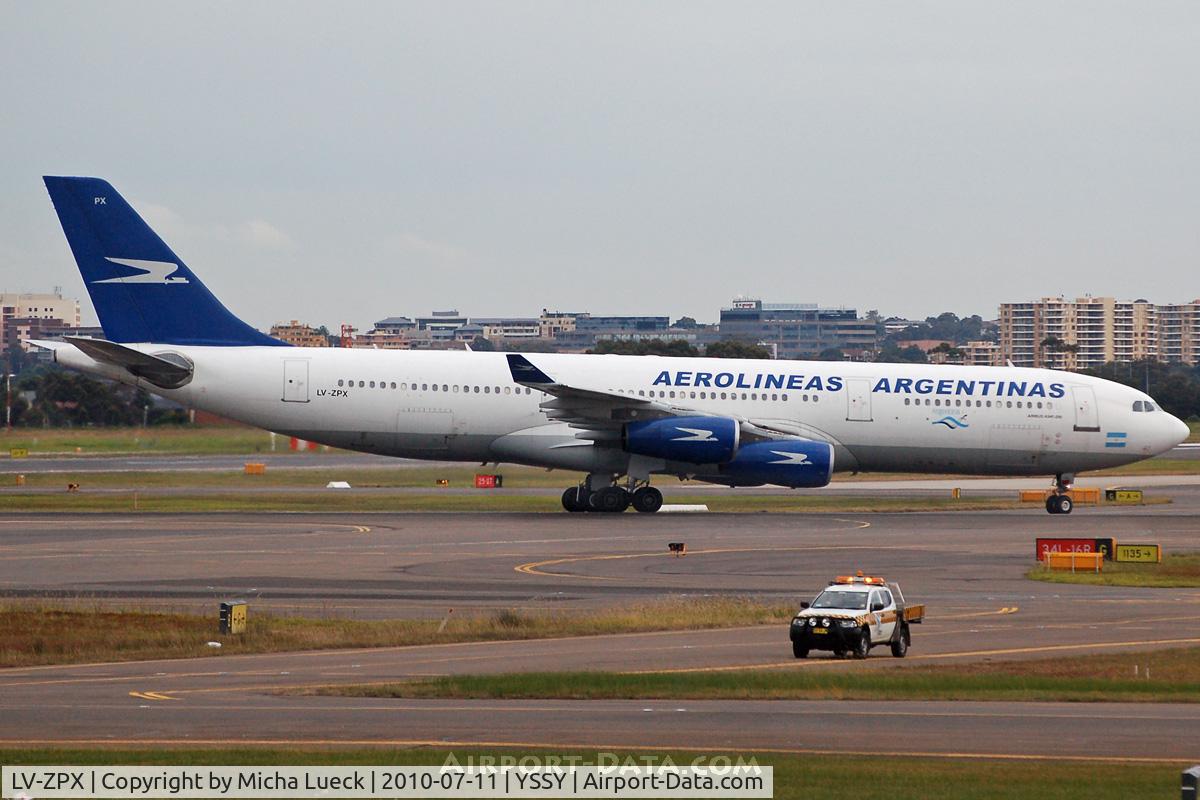 LV-ZPX, 1994 Airbus A340-211 C/N 080, At Sydney