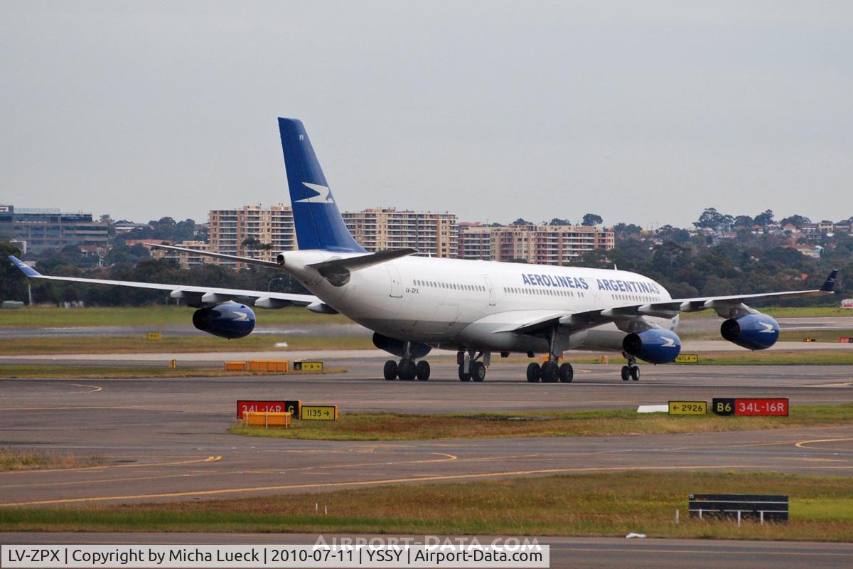 LV-ZPX, 1994 Airbus A340-211 C/N 080, At Sydney