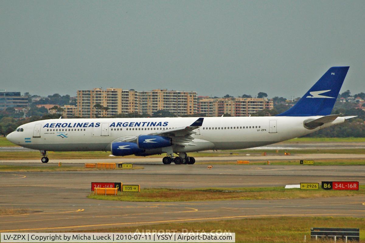 LV-ZPX, 1994 Airbus A340-211 C/N 080, At Sydney