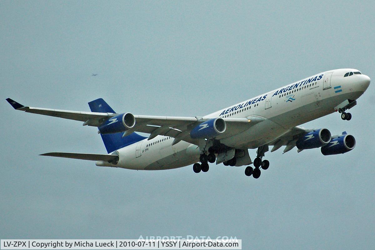 LV-ZPX, 1994 Airbus A340-211 C/N 080, At Sydney