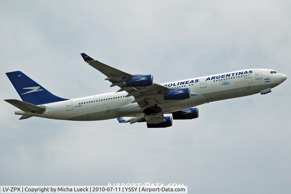 LV-ZPX, 1994 Airbus A340-211 C/N 080, At Sydney