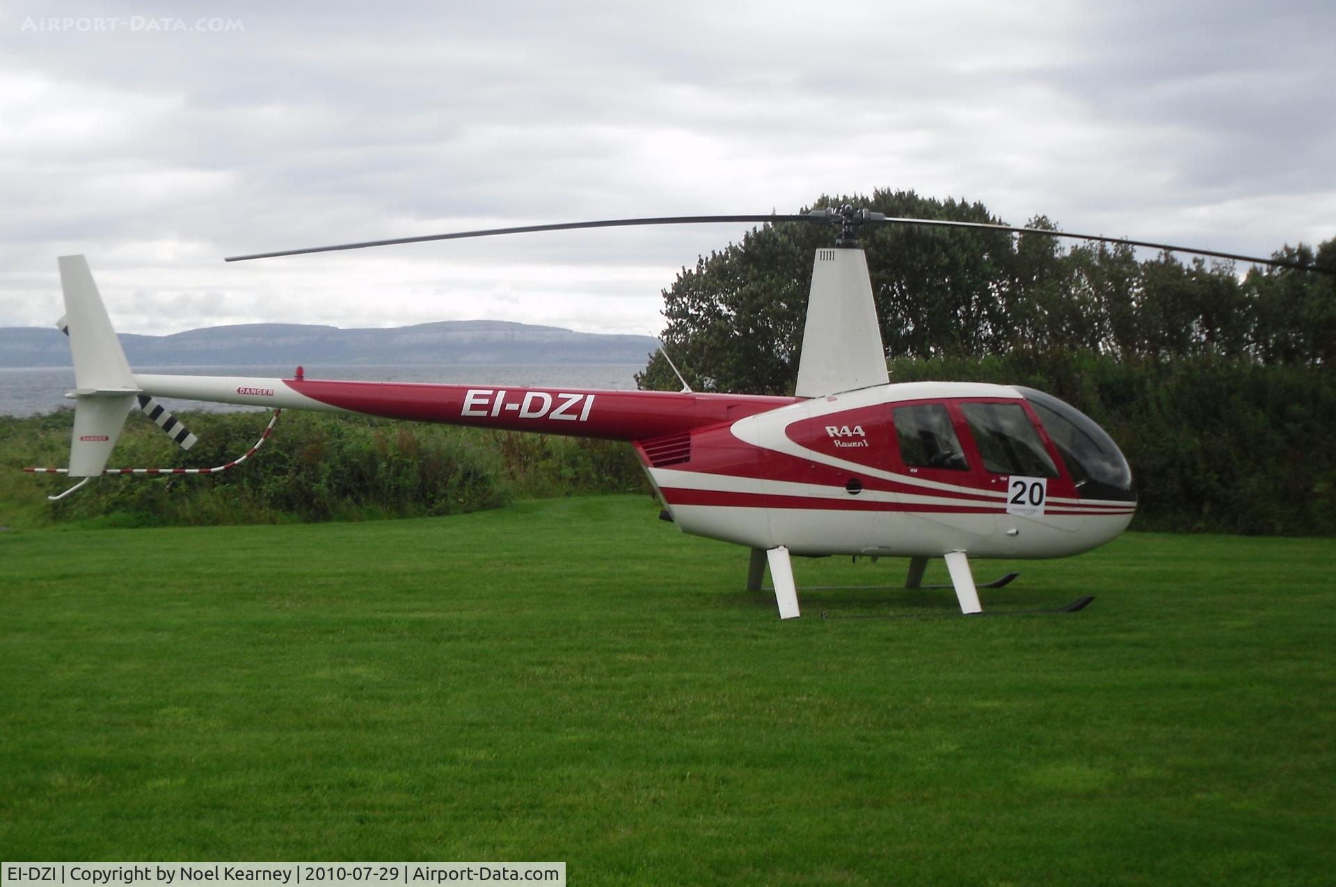 EI-DZI, 2005 Robinson R44 Raven C/N 1522, Parked in the grounds of a Galway Hotel