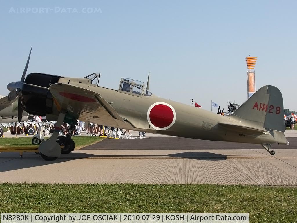 N8280K, 1941 Nakajima A6M2 Model 21 C/N 1498, @KOSH