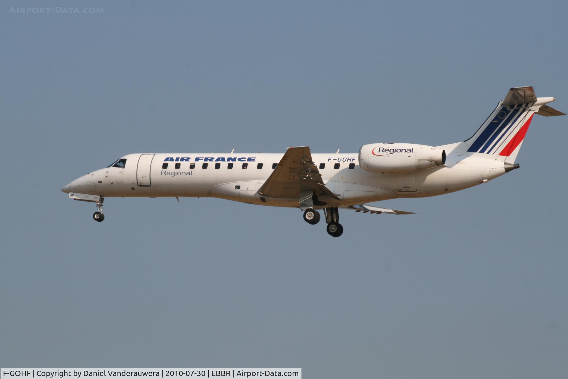 F-GOHF, 2000 Embraer ERJ-135ER (EMB-135ER) C/N 145347, Arrival of flight AF5402 to RWY 25L