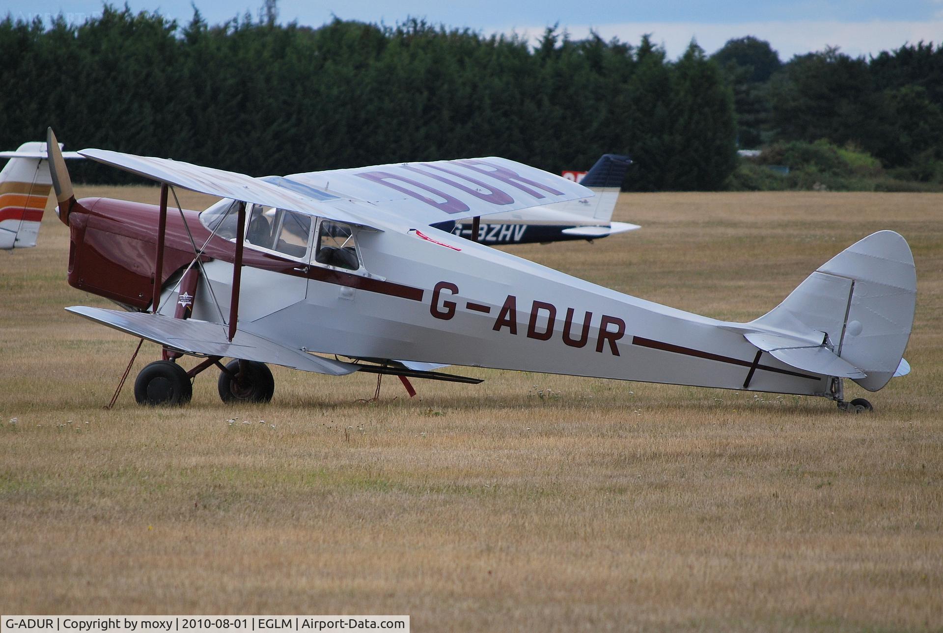G-ADUR, 1936 De Havilland DH.87B Hornet Moth C/N 8085, De Havilland DH87B Hornet Moth at White Waltham. Ex N90264