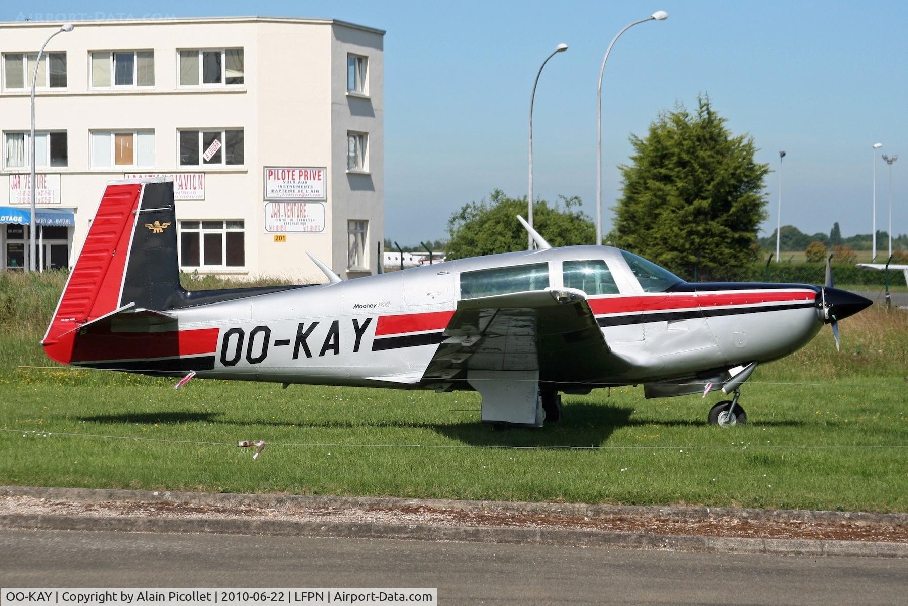 OO-KAY, Mooney M20K C/N 25-0332, side view