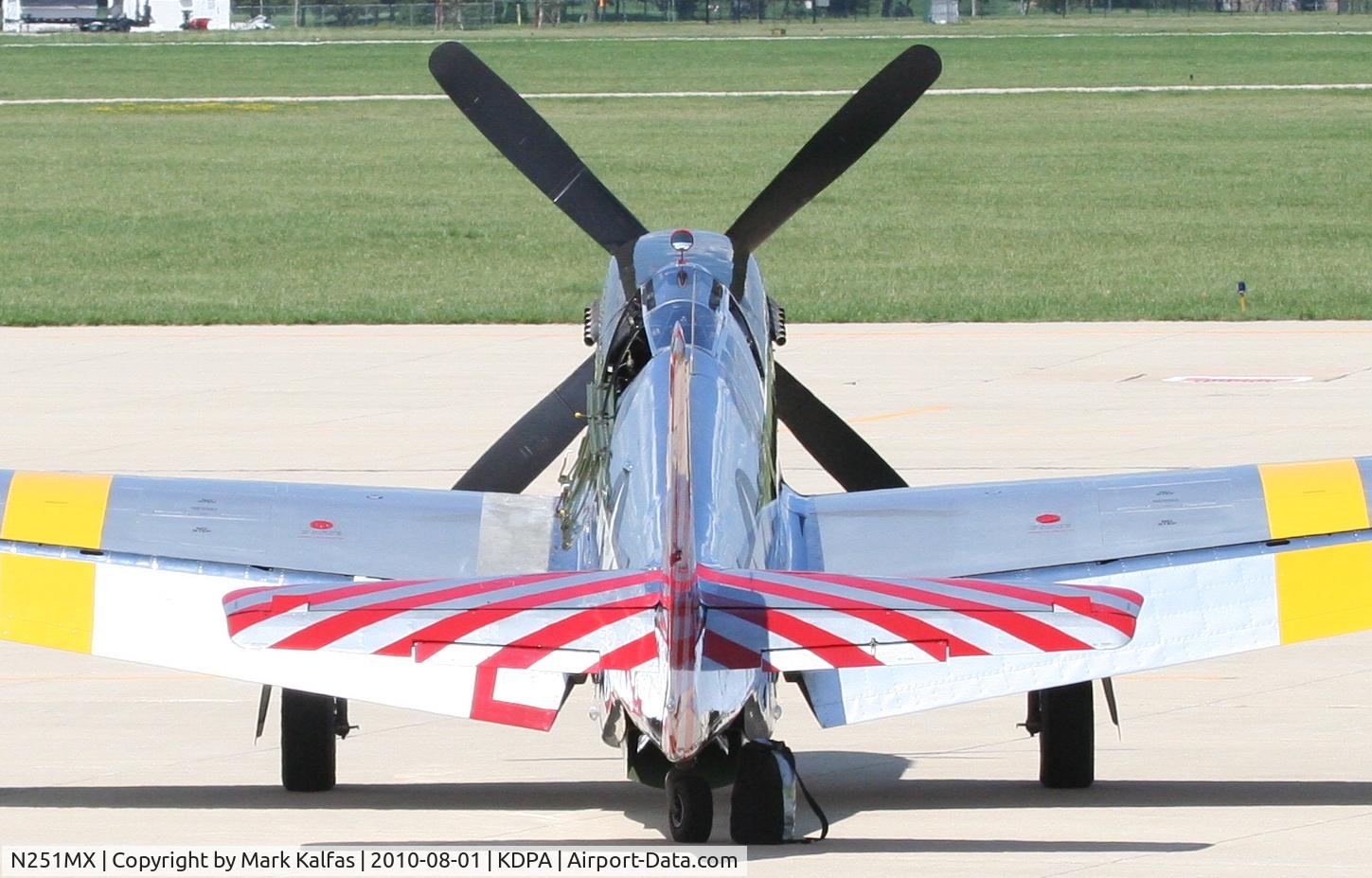 N251MX, 1943 North American P-51C-10 Mustang C/N 103-22730, North American P-51C-10, on the ramp KDPA.