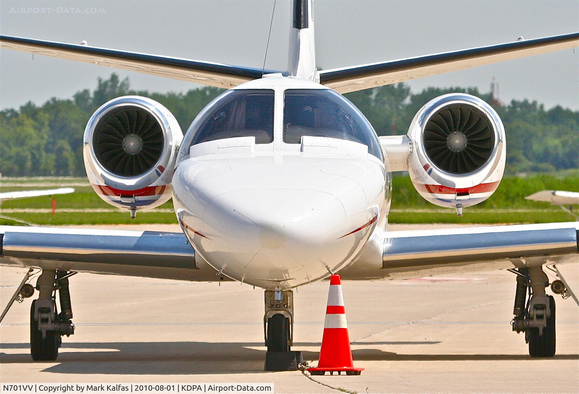 N701VV, 2002 Cessna 550 Citation Bravo C/N 550-1033, TFH AVIATION LLC Cessna 550 Citation Bravo, N701VV on the ramp KDPA.