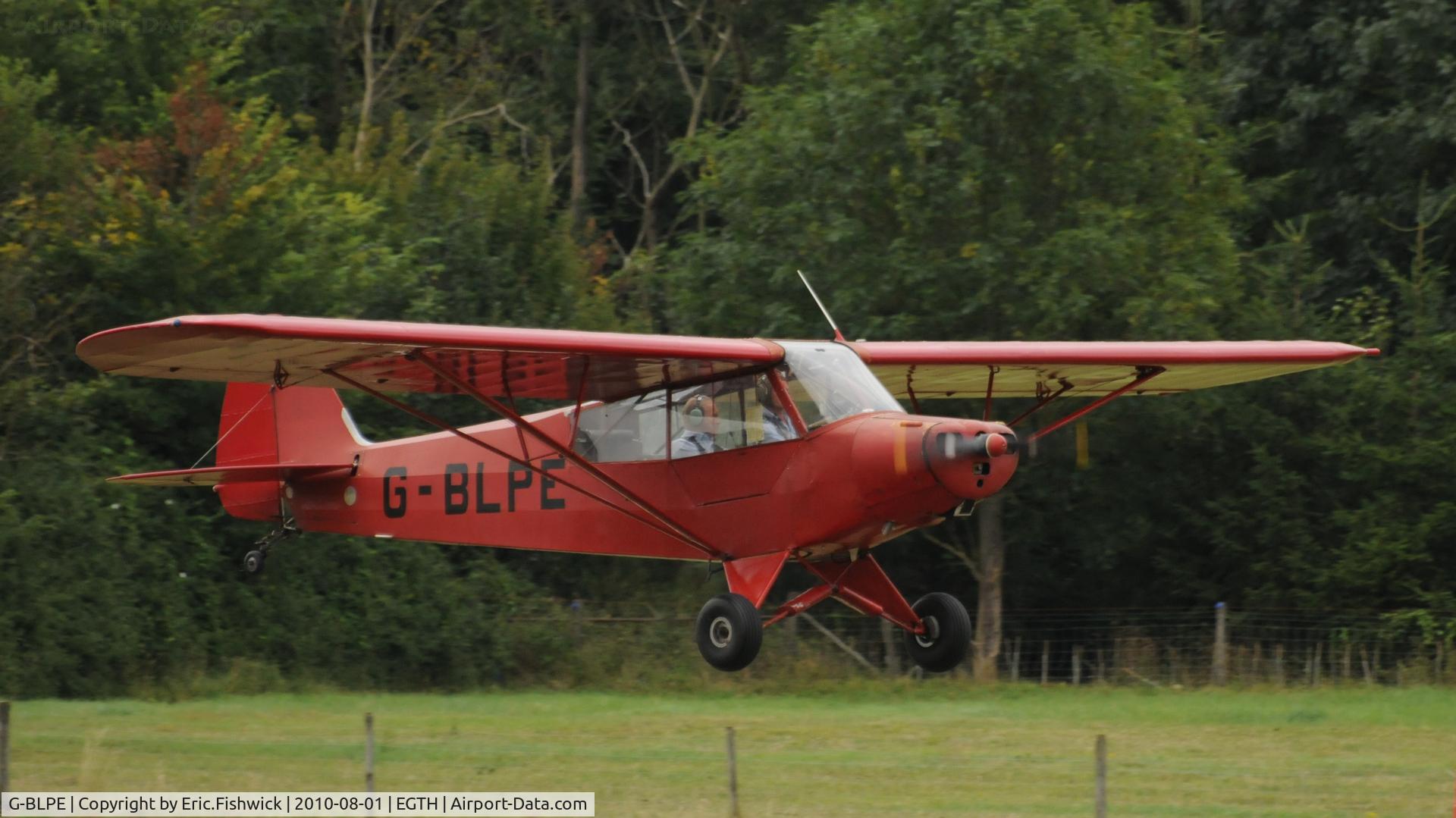 G-BLPE, 1953 Piper L-18C Super Cub (PA-18-95) C/N 18-3084, 3. G-BLPE departing Shuttleworth Military Pagent Air Display August 2010