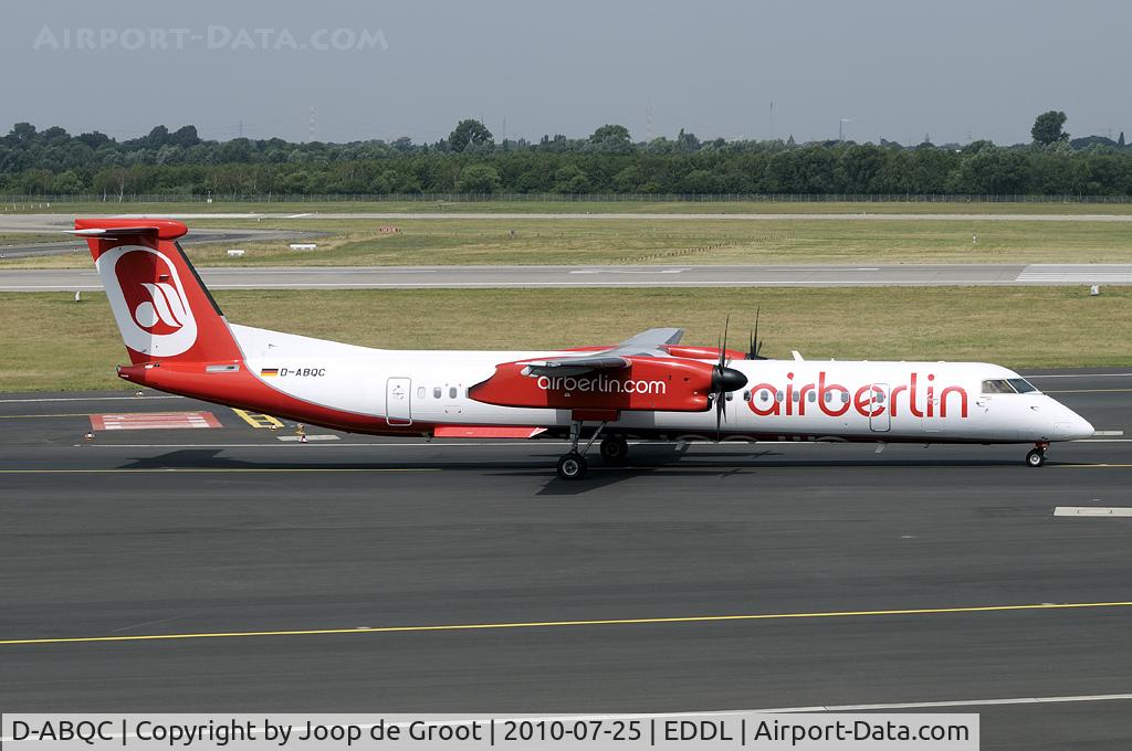 D-ABQC, 2008 De Havilland Canada DHC-8-402Q Dash 8 C/N 4231, rolling to the beginning of the runway.