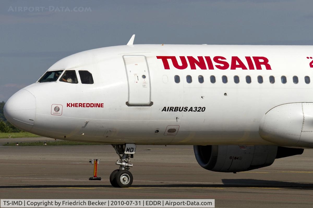 TS-IMD, 1991 Airbus A320-211 C/N 0205, ready to taxy