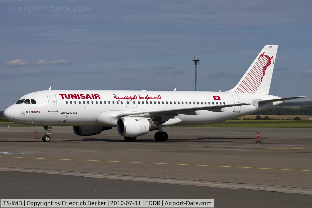 TS-IMD, 1991 Airbus A320-211 C/N 0205, ready to taxy