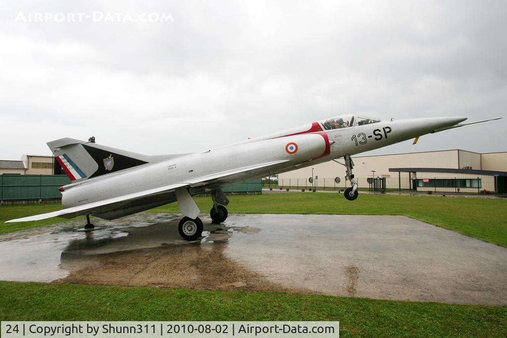 24, Dassault Mirage 5F C/N 24, Mirage 5F s/n 24 preserved at guate guard of the Messier-Bugatti factory at Molsheim, France