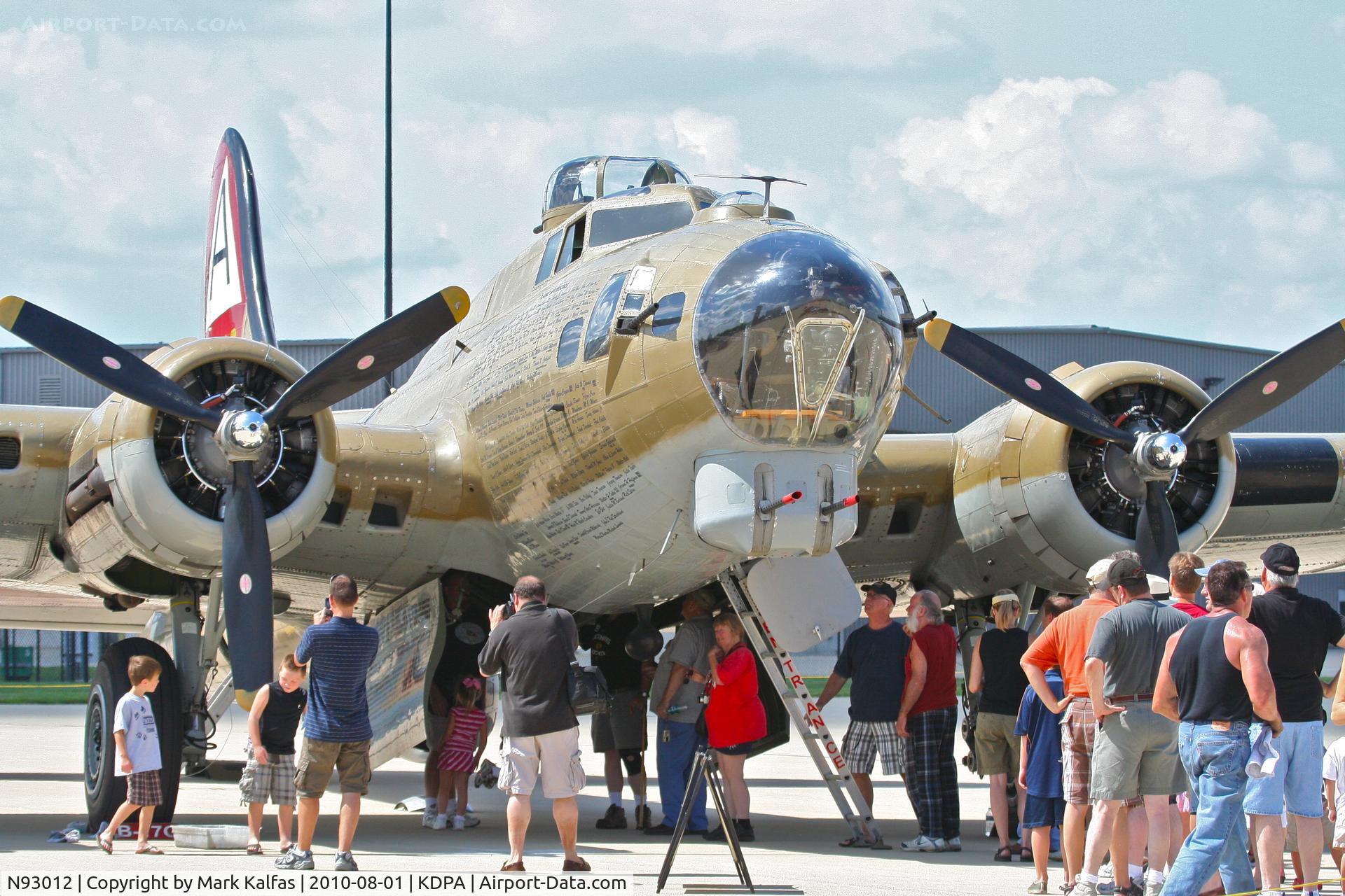N93012, 1944 Boeing B-17G-30-BO Flying Fortress C/N 32264, Collings Foundation Boeing B-17G N93012, on the ramp KDPA