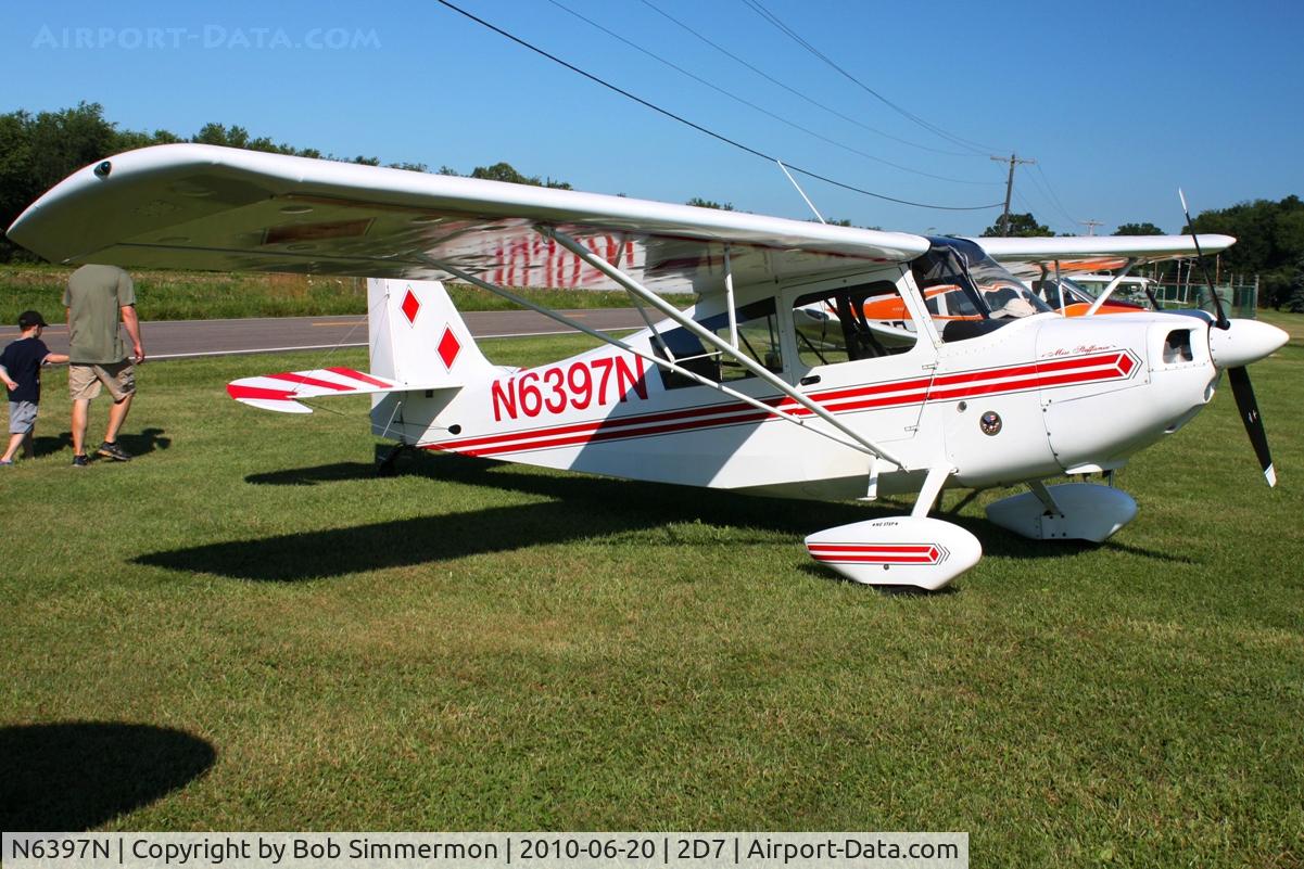 N6397N, 1967 Champion 7ECA Citabria C/N 356, Parked in the grass at Beach City, Ohio during the Father's Day fly-in.