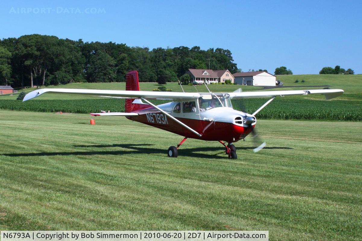 N6793A, 1956 Cessna 172 C/N 28893, Arriving at Beach City, Ohio during the Father's Day fly-in.