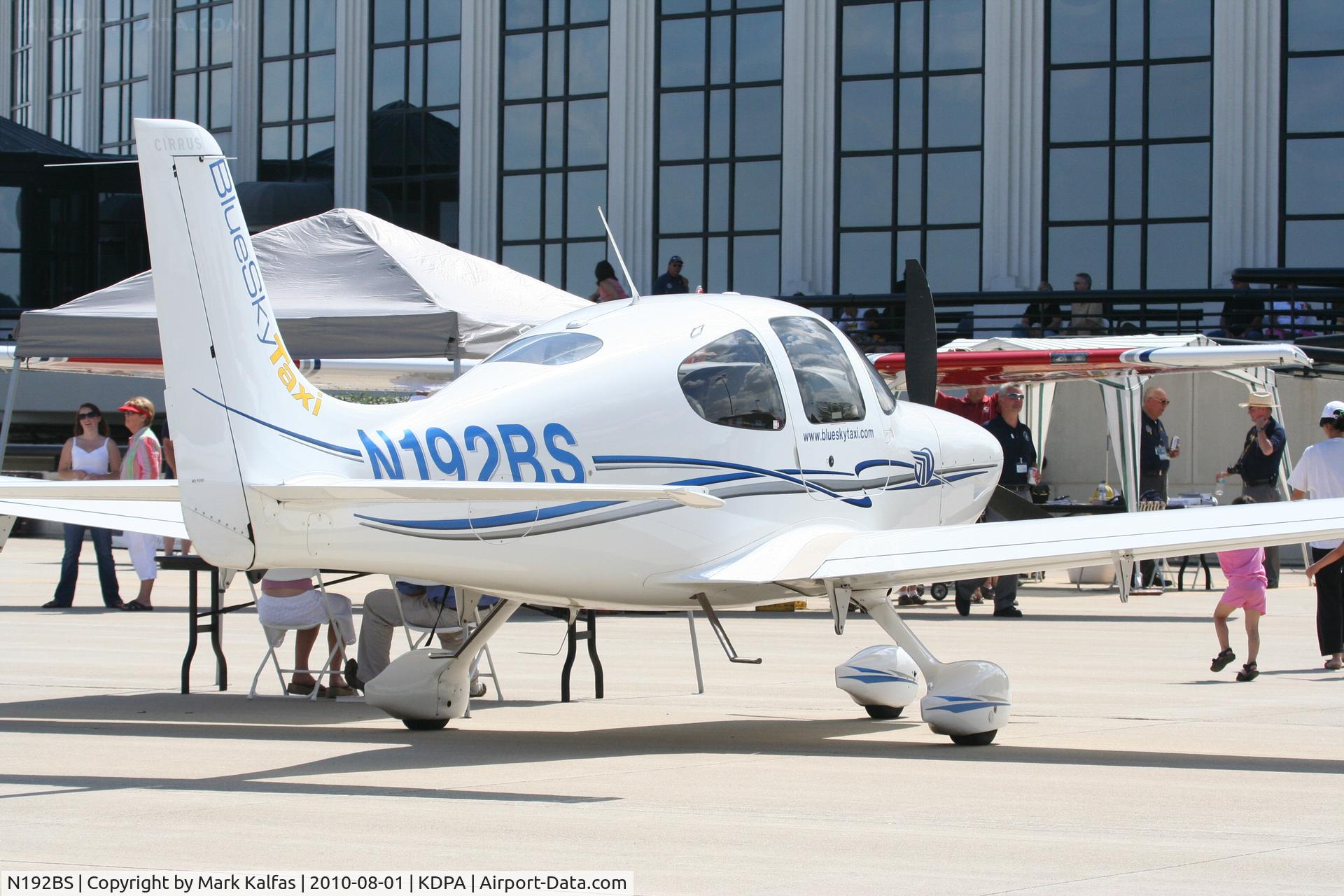 N192BS, 2007 Cirrus SR22 C/N 2753, blueskytaxi.com Cirrus Design Corp SR22, N192BS on the ramp KDPA.