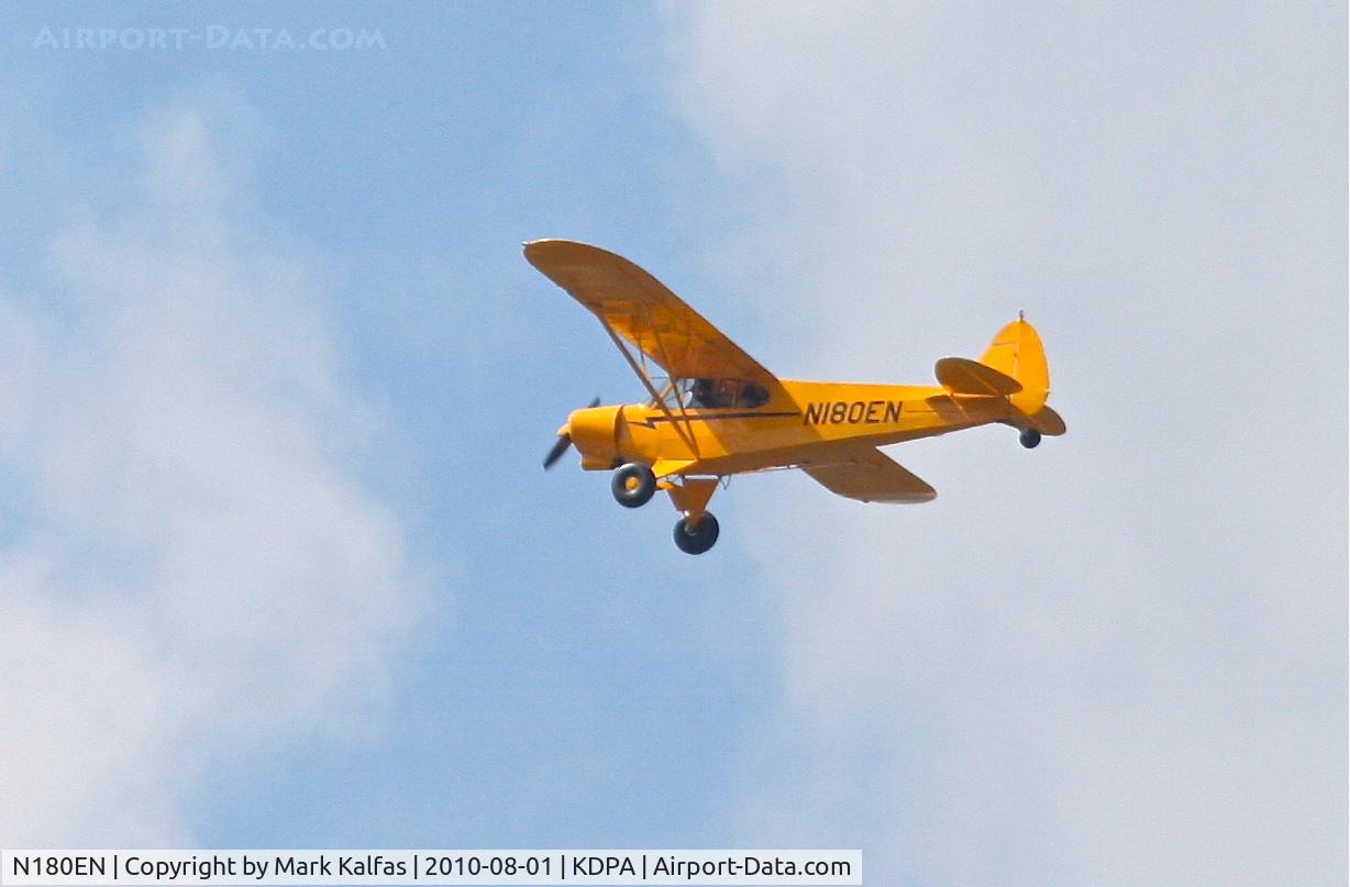 N180EN, 2003 Piper/cub Crafters PA-18-150 C/N 9966CC, Cub Crafters PA18-150, N180EN with a left crosswind departure KDPA.