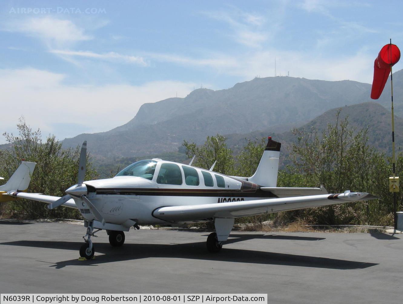 N6039R, 1979 Beech A36 Bonanza 36 C/N E-1489, 1979 Beech A36 BONANZA, Continental IO-520 285 Hp