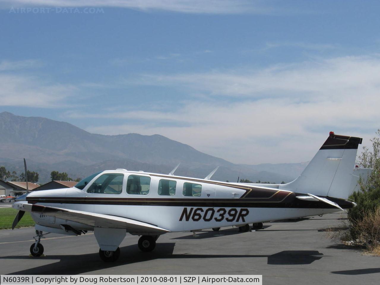 N6039R, 1979 Beech A36 Bonanza 36 C/N E-1489, 1979 Beech A36 BONANZA, Continental IO-520 285 Hp