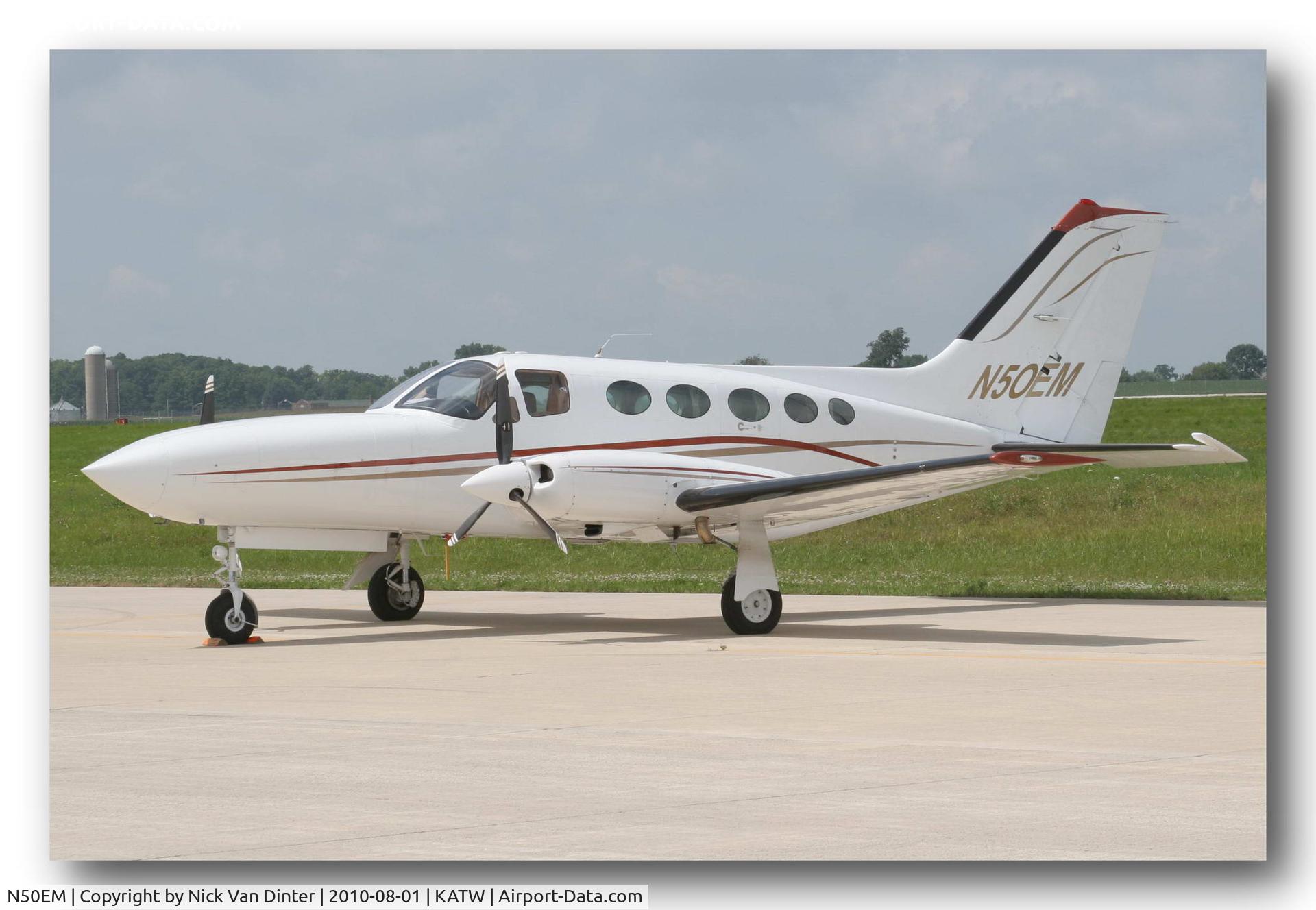 N50EM, Cessna 414A Chancellor C/N 414A0518, Sure KATW is nice ... I still want to go to Oshkosh!
