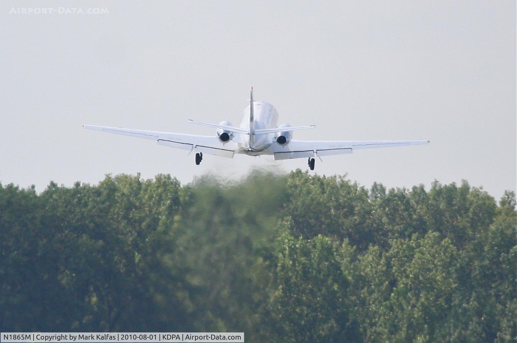 N1865M, 1985 Cessna S550 Citation IIS C/N S550-0071, AVIGATOR LLC Cessna S550 Citation Bravo, N1865M (with a rare RWY 33 jet departure) KDPA for a trip over to KARR.