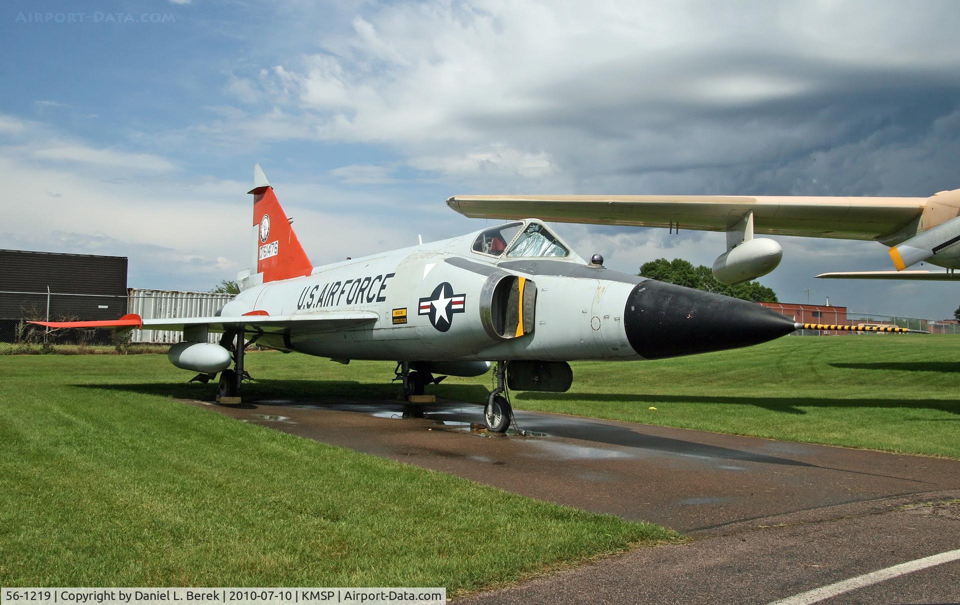 56-1219, 1956 Convair F-102A Delta Dagger C/N 8-10-351, On display at the Minnesota Air Guard Museum.  The tail number, 56-1476, is not the original one assigned to this aircraft.