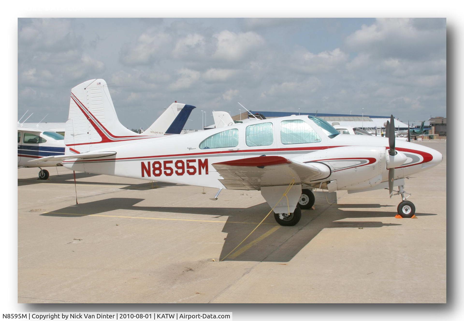 N8595M, 1963 Beech D95A Travel Air C/N TD-535, Sure KATW is nice ... I still want to go to Oshkosh!