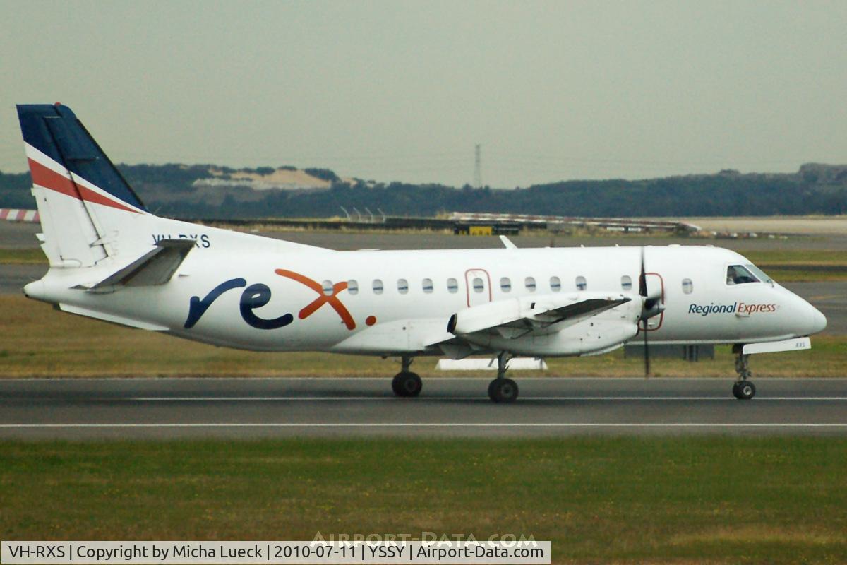 VH-RXS, 1992 Saab 340B C/N 340B-285, At Sydney