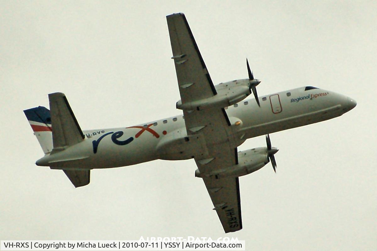 VH-RXS, 1992 Saab 340B C/N 340B-285, At Sydney