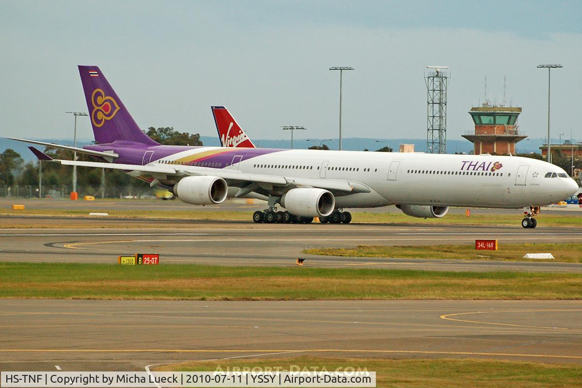 HS-TNF, 2008 Airbus A340-642 C/N 953, At Sydney