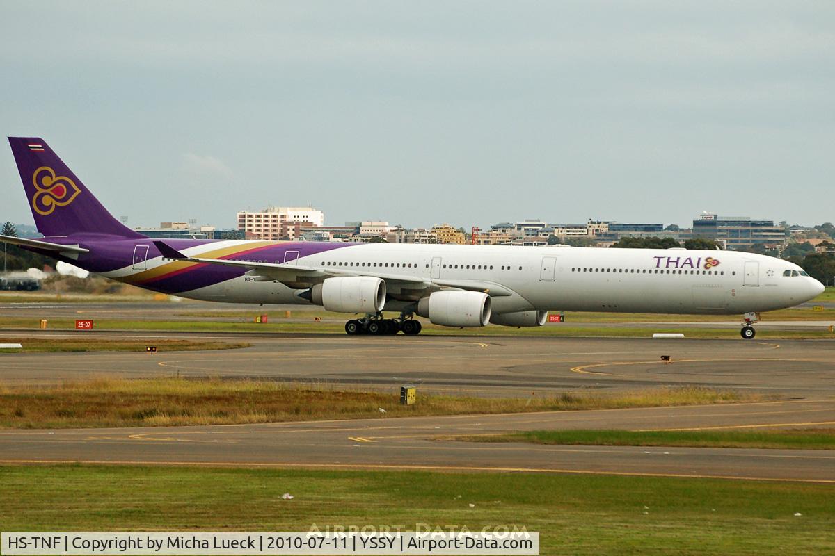 HS-TNF, 2008 Airbus A340-642 C/N 953, At Sydney