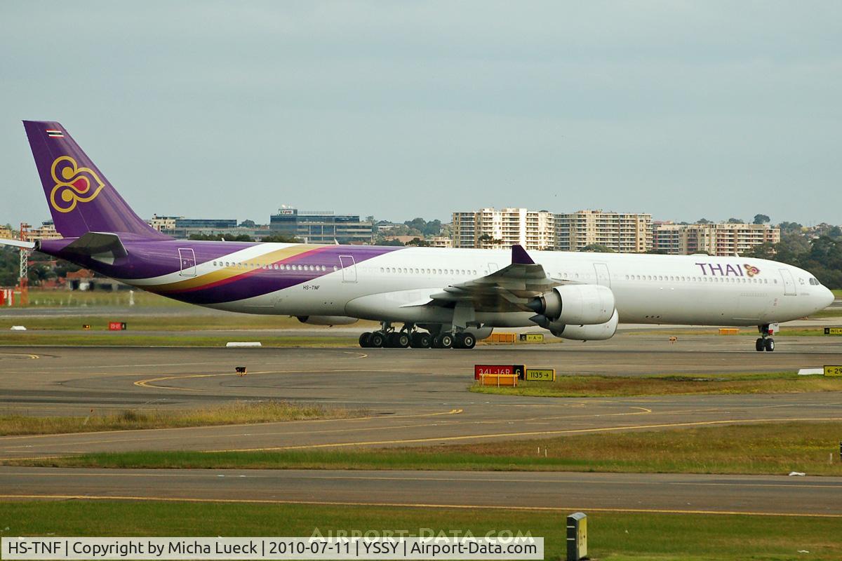 HS-TNF, 2008 Airbus A340-642 C/N 953, At Sydney