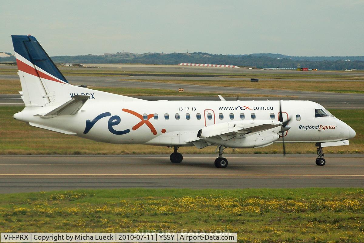 VH-PRX, 1992 Saab 340B C/N 340B-303, At Sydney