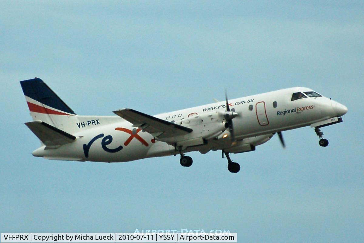 VH-PRX, 1992 Saab 340B C/N 340B-303, At Sydney