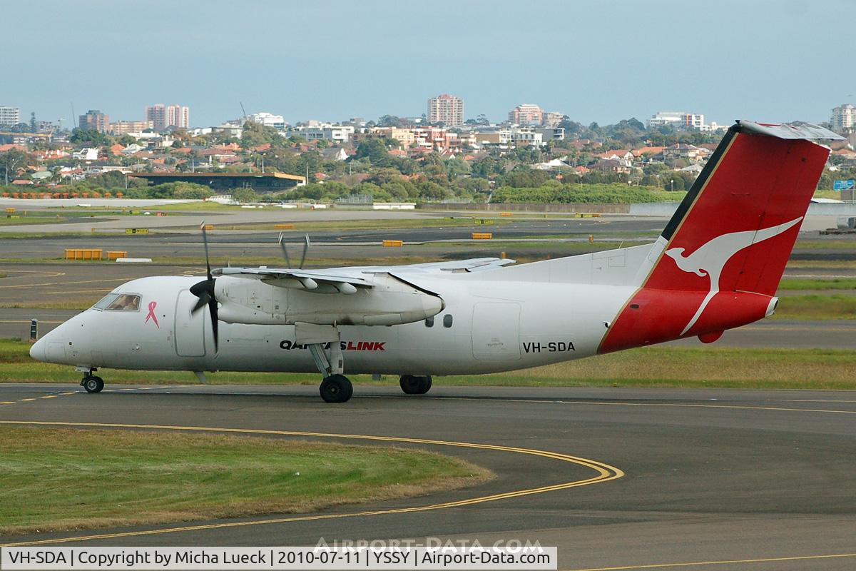 VH-SDA, 1997 De Havilland Canada DHC-8-202 Dash 8 C/N 482, At Sydney